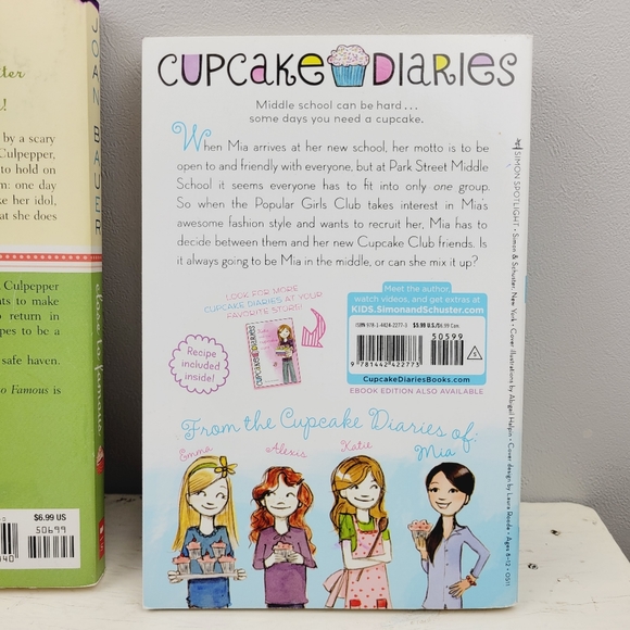 Culinary Teen Book Set Cupcake Diaries, Confectionately Yours, Close To Famous - Picture 4 of 7